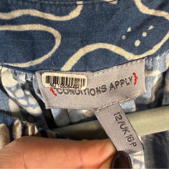 Conditions Apply Printed Puff-Sleeved Midi Dress - Picture 6 of 7